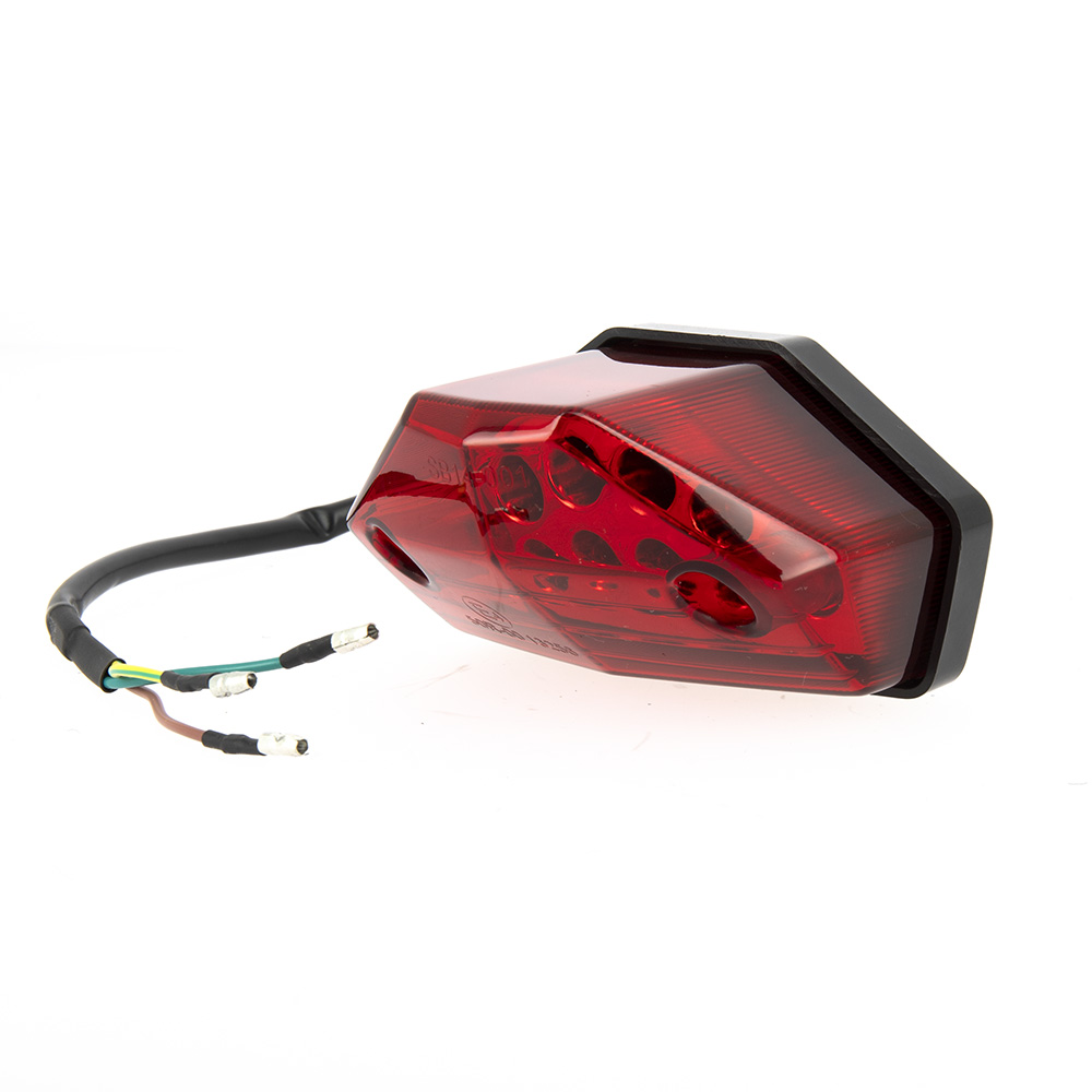 Faro Posteriore Led LUCE DI POSIZIONE + FRENATA - Rosso : 8 Leds - Omologato CE
