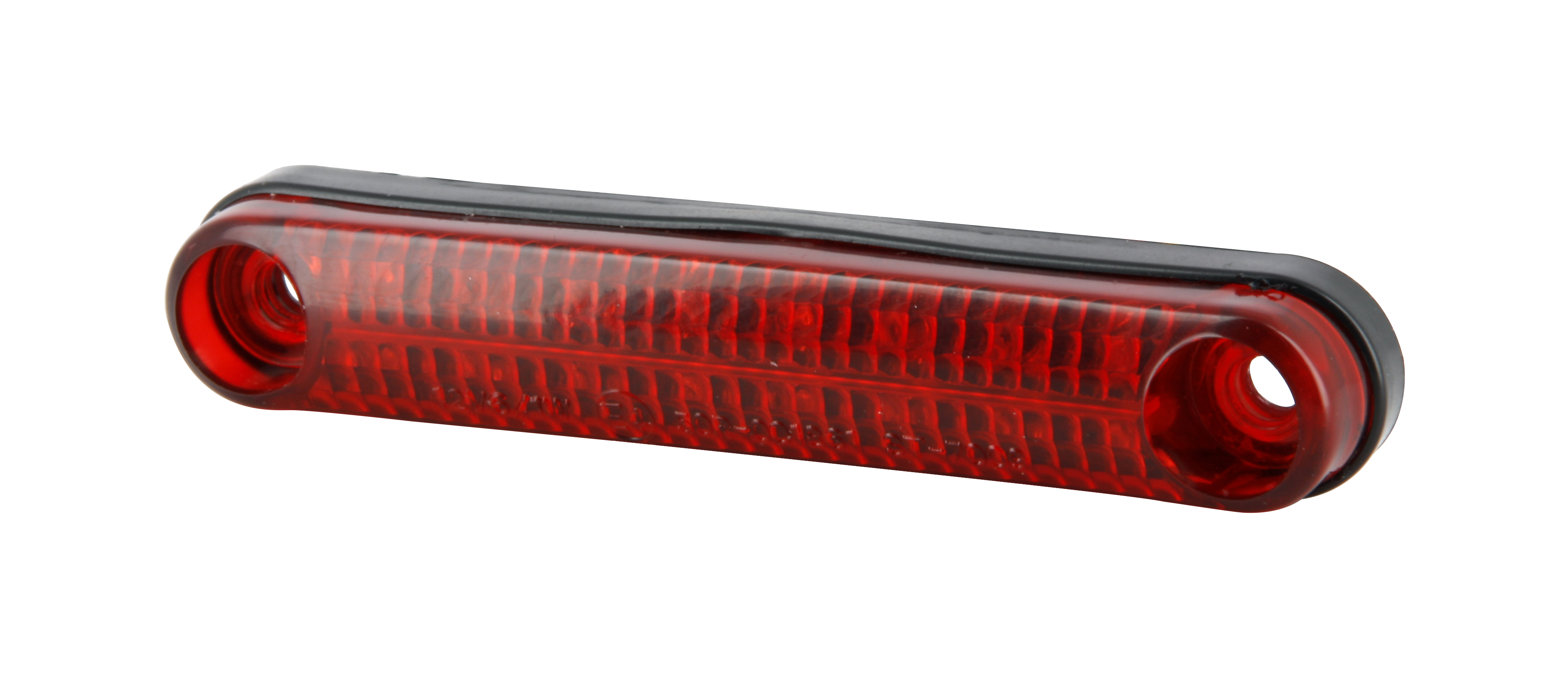 Baretta Fanale Post 16 LED E4 - 12V 6/1W - Fissaggio 85mm Lunghezza: 105mm - Spessore: 13mm