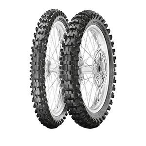Pneumatico 80/100 - 14 40M TT NHS SCORPION MX32 MID SOFT - Anteriore