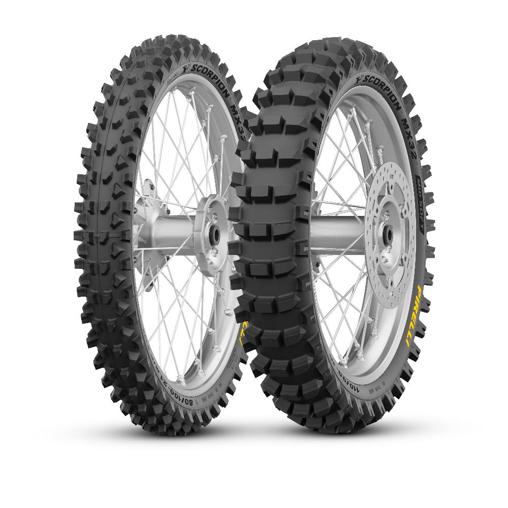 Pneumatico 120/80 - 19 NHS 63M TT PIRELLI SCORPION MX32 MID SOFT