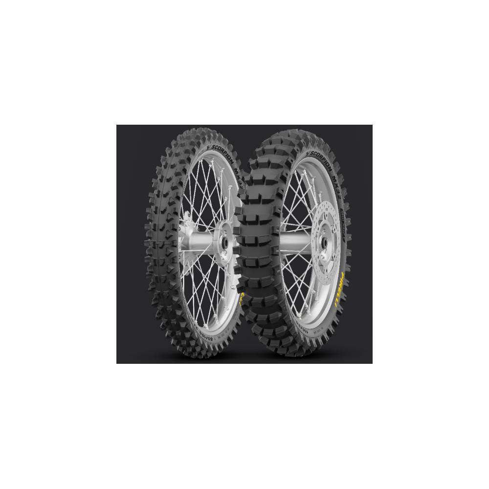 Pneumatico 100/90 - 19 NHS 57M TT SCORPION MX32 MID SOFT - Posteriore