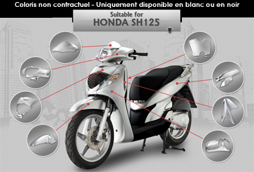 Kit Carrozzeria Nera Honda SH125/150 fino al 2008