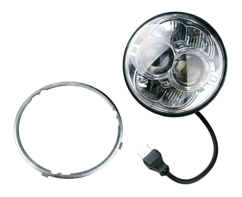 Faro Rotondo 8 LED 30/48W - 2800/4450 Lumen - (Ø 114 x 91,6mm) - fondo cristallo
