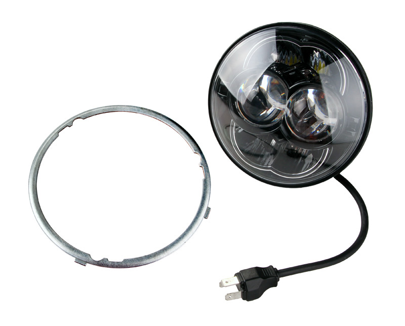 Faro Rotondo 8 LED 30/48W - 2800/4450 Lumens - (Ø 114 x 91,6mm) - fondo nero