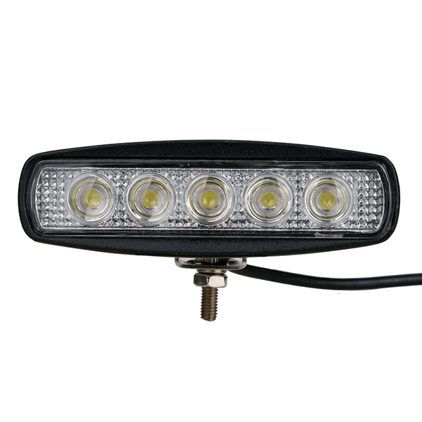 Faro Rettangolare 5 LED 15W - 1000 Lumen - (145 x 78 x 45mm)