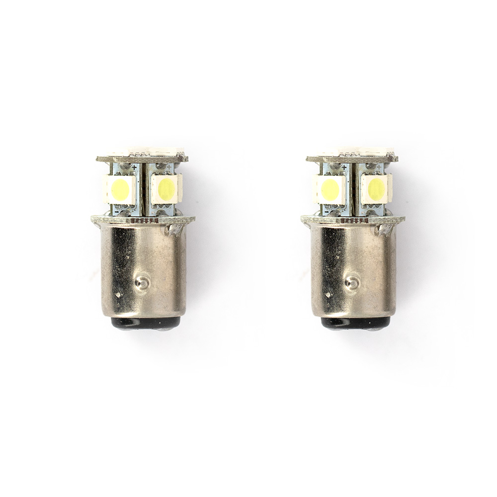 Lampadine S25 - 8 Leds Base BA15D - 5050 SMD Blister da 2 Lampadine