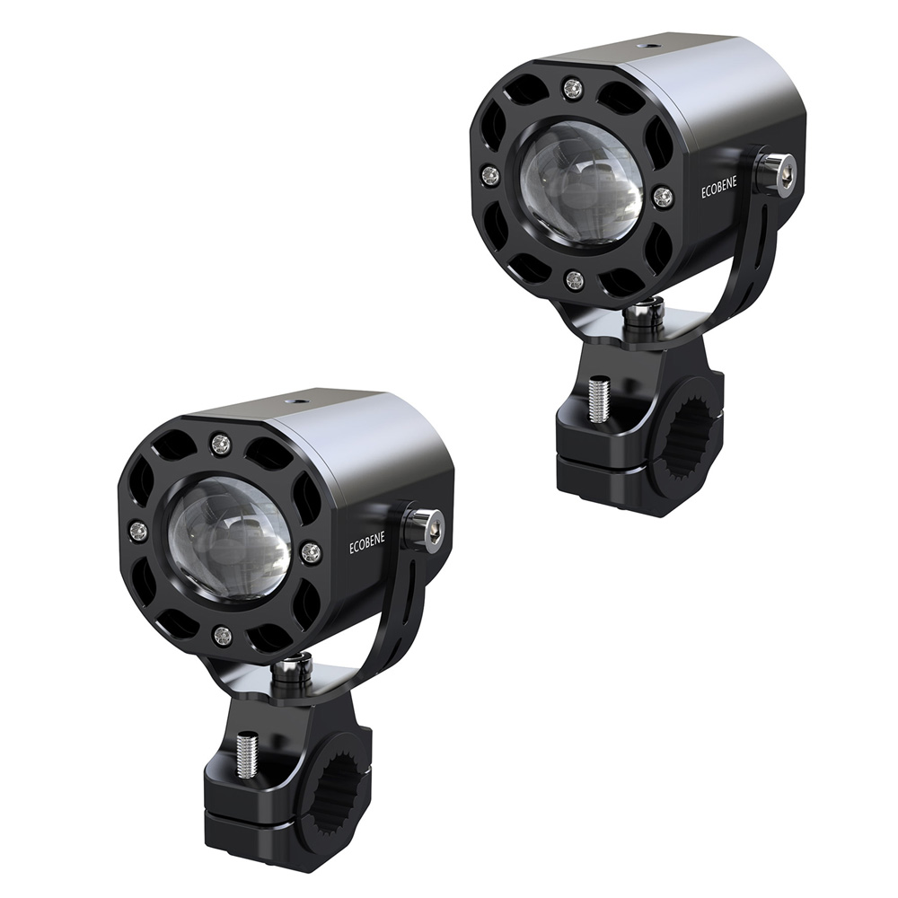 Fari supplementari 2x25W - 2x3000 Lumens - Luci diurne / Fari a lunga portata con comando senza fili