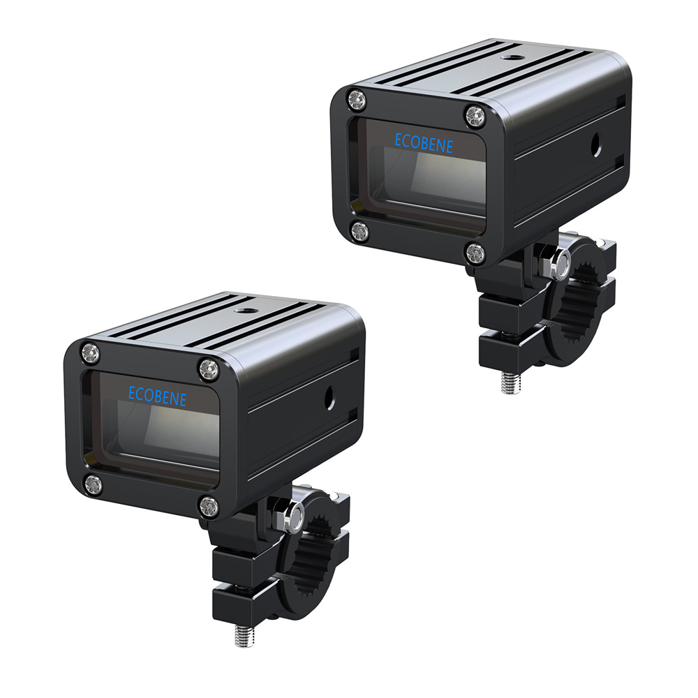 Fari supplementari 2x30w - 2X3500 Lumens Compatti - Luci diurne / Fari abbaglianti con comando senza fili