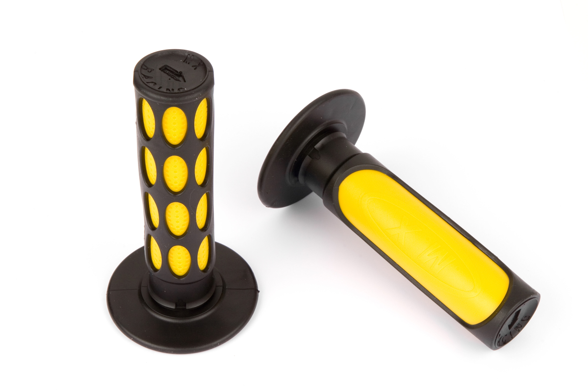 Manopole Bicolore Giallo/Nero L:120mm - Ø20/24mm