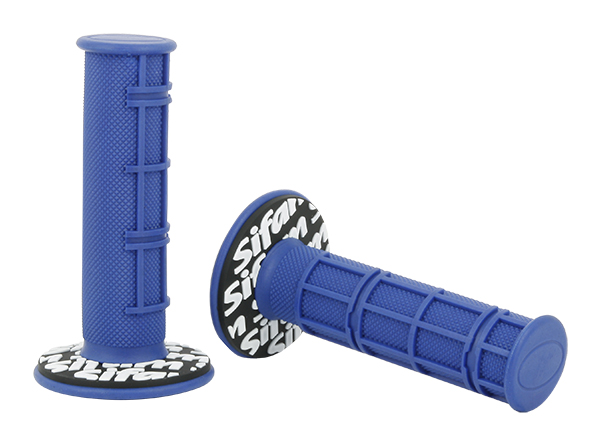 Manopole Cross Blu Lunghezza 120mm Ø22mm