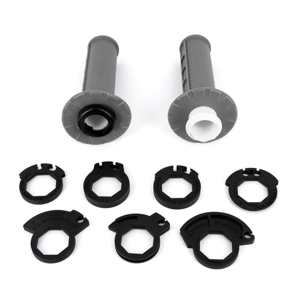 Manopole Motocross LockOn Grigio