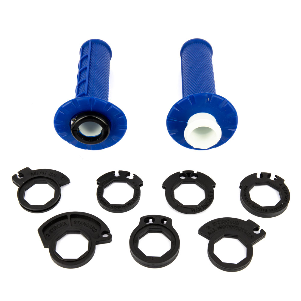 Manopole Motocross LockOn Blu