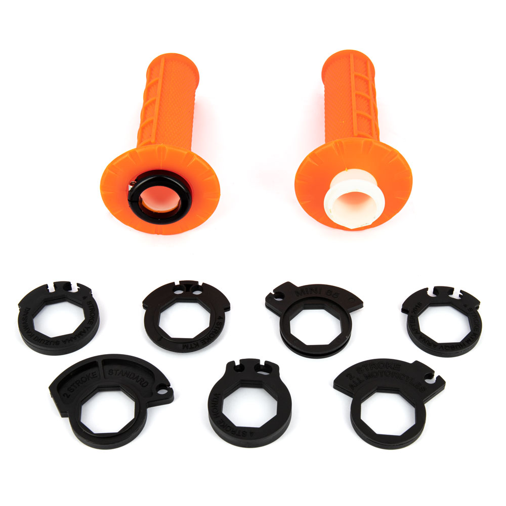Manopole Motocross LockOn Arancione