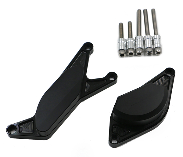 Kit Protezione Carters CNC Anodizzati Nero GSR 600 / 750 Sinistro e Destro