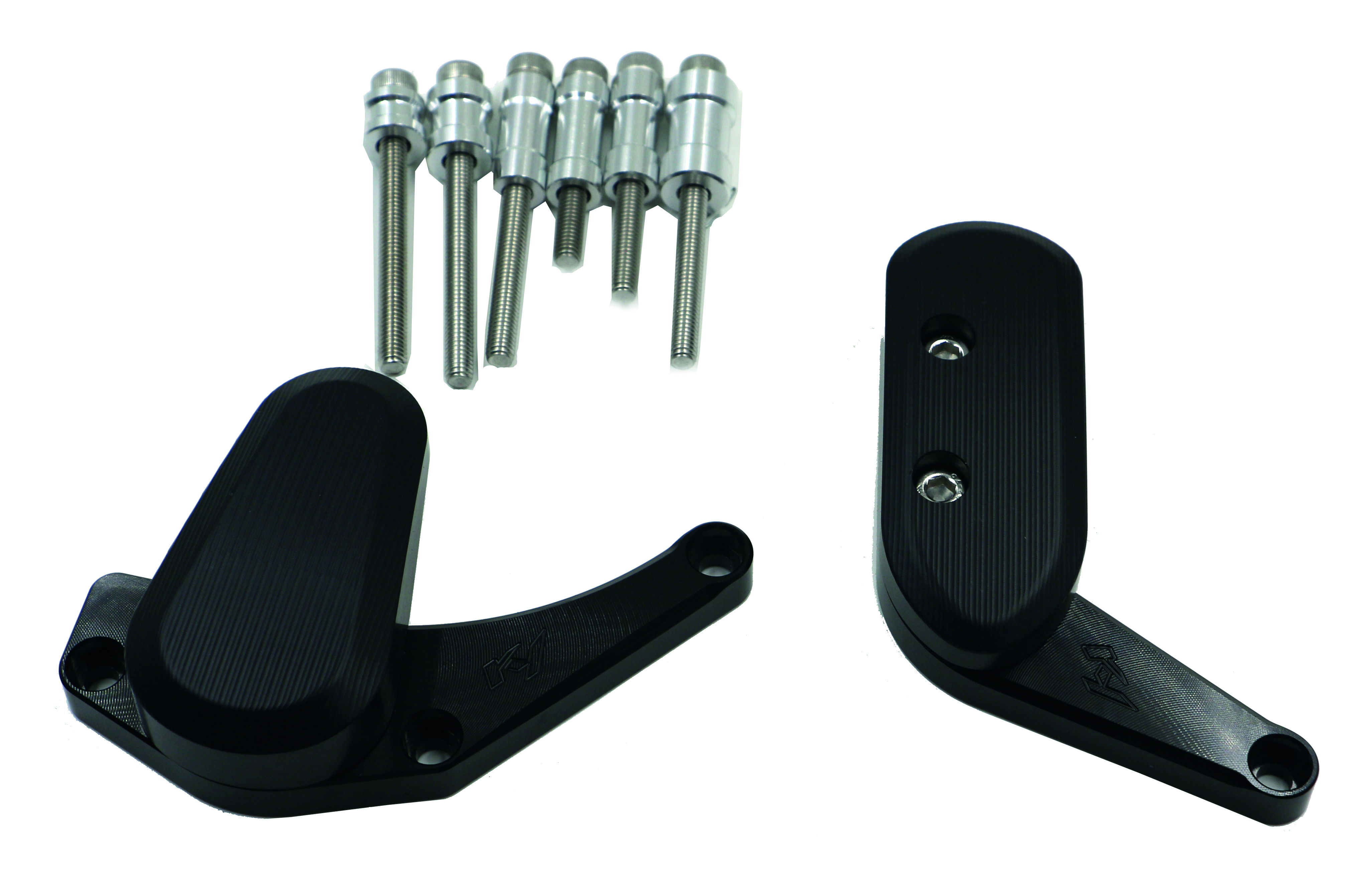 Kit Protezione Carters CNC Anodizzati Nero GSX-R 1000 2009-2015 Sinistro e Destro