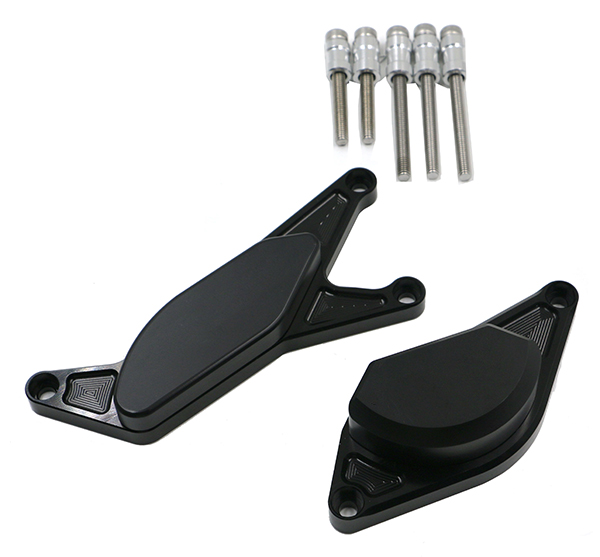 Kit Protezione Carters CNC Anodizzati Nero GSX-S 1000 2015-2016 Sinistro e Destro