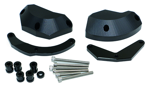 Kit Protezione Carters CNC Anodizzati Nero ZX-10R 2011-2015 Sinistro e Destro