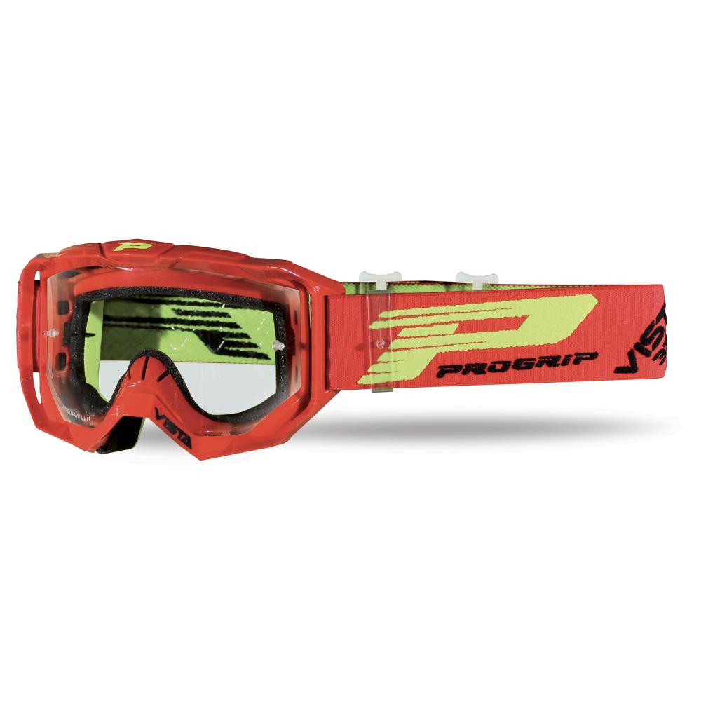 Maschera Cross Progrip 3303 Vista Roll Off XXL Rossa