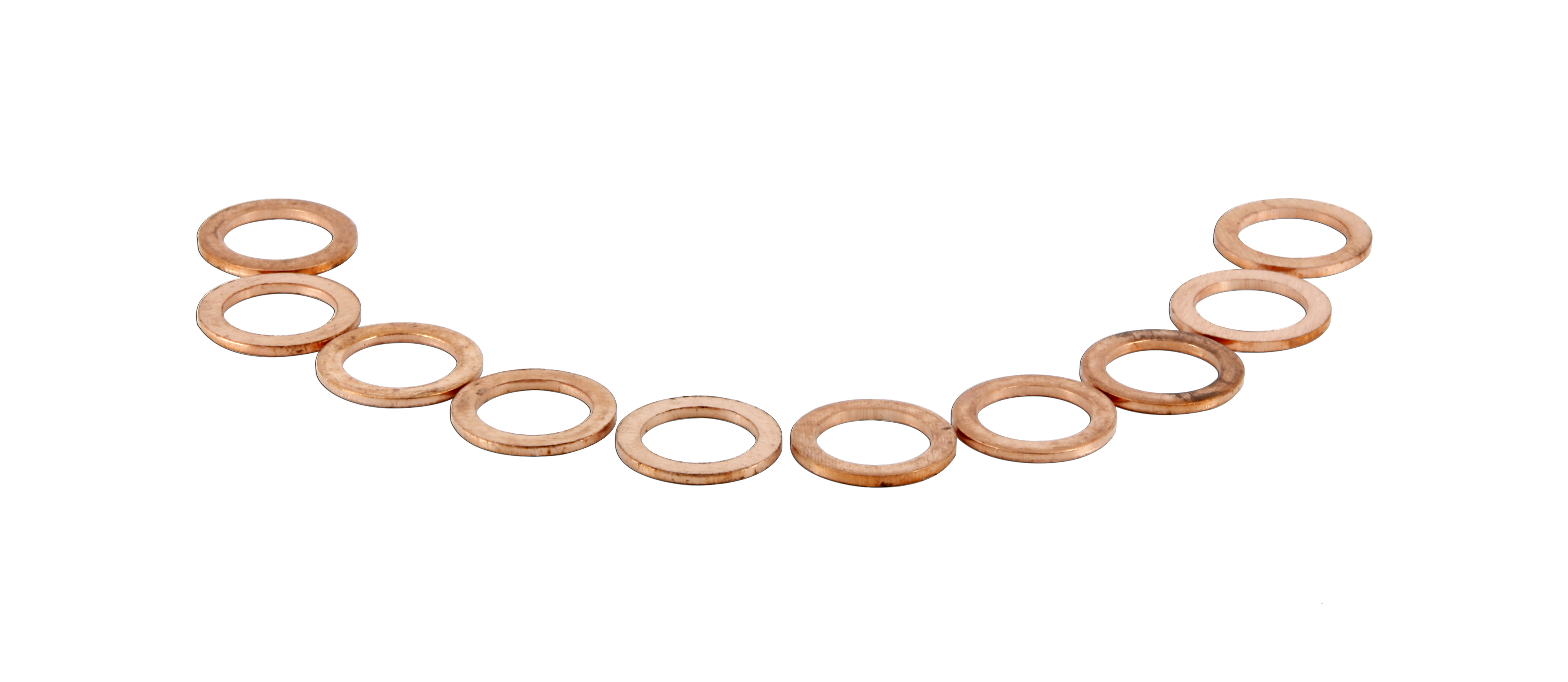 Guarnizioni di scarico in rame 14mm x 20mm x 1.5mm - 1 pacco (10 pz)