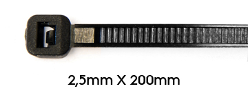 Fascette 3,6 x 250 mm Sacchetto da 100