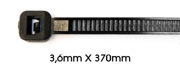 Fascette 3,6 x 370 mm Sacchetto da 100