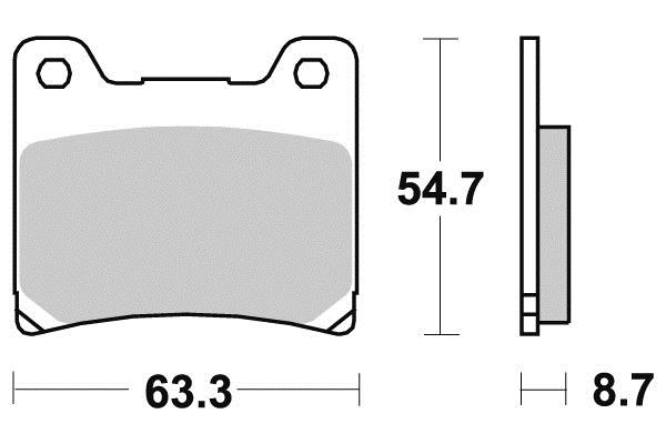Pastiglia freno - Semi-métal R90