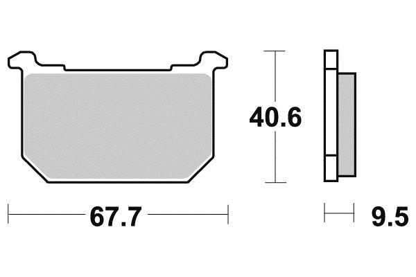 Pastiglia freno - Semi-métal R90