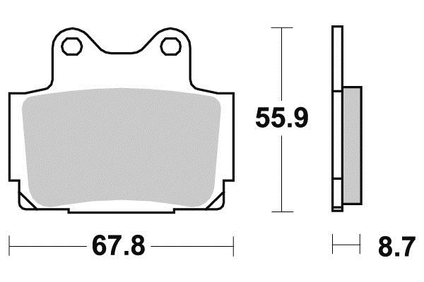 Pastiglia freno - Semi-métal R90
