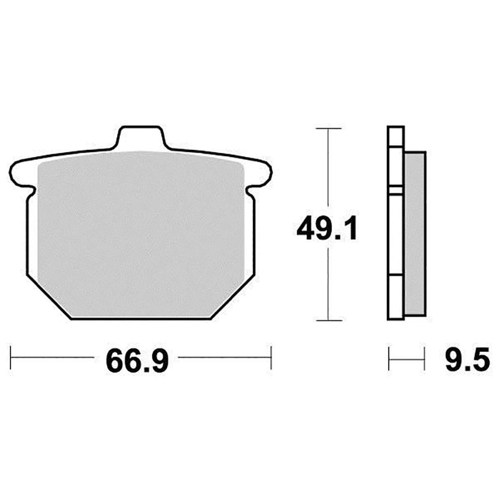 Pastiglia freno - Semi-metallo R90