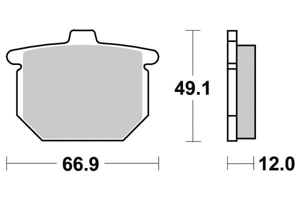 Pastiglia freno - Semi-métal R90