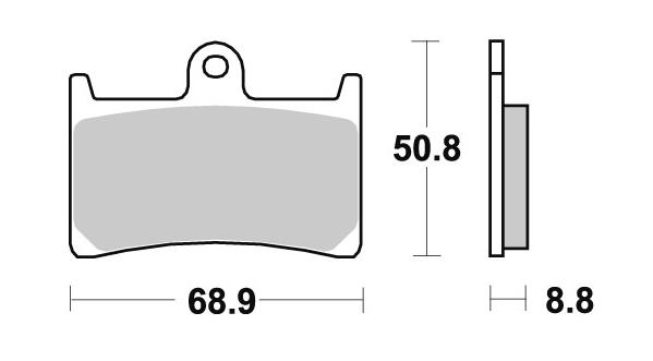 Pastiglia freno - Semi-métal R90