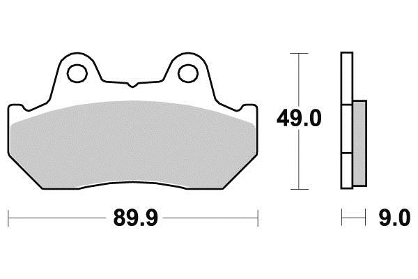 Pastiglia freno - Semi-métal R90