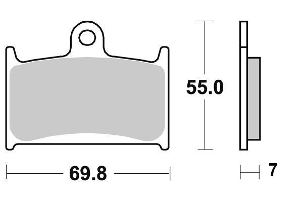 Pastiglia freno - Semi-métal R90