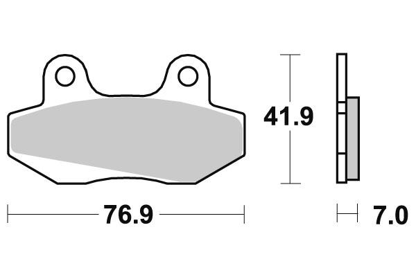 Pastiglia freno - Semi-métal R90