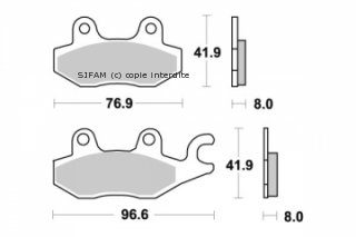 Pastiglia freno - Semi-métal R90
