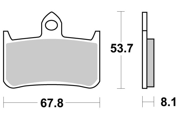 Pastiglia freno - Semi-métal R90