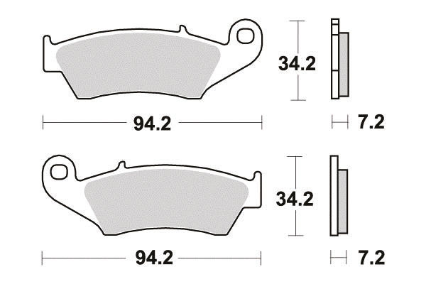 Pastiglia freno - Semi-métal R90