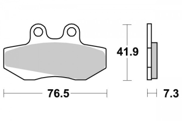 Pastiglia freno - Semi-métal R90