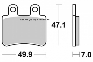 Pastiglia freno - Semi-métal R90