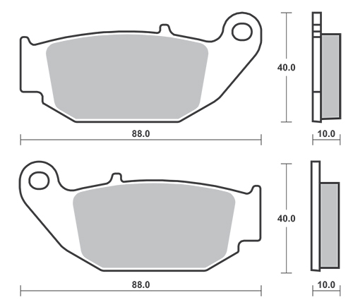 Pastiglia freno - Semi-métal R90