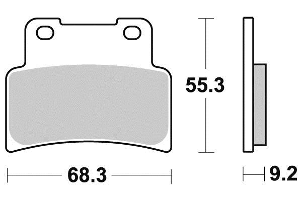 Pastiglia freno - Semi-métal R90