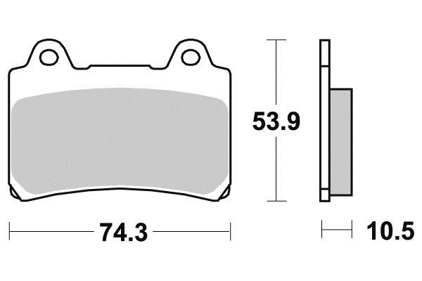 Pastiglia freno - Semi-métal R90