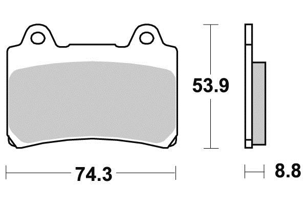 Pastiglia freno - Semi-métal R90