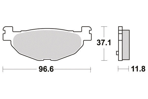 Pastiglia freno - Semi-métal R90