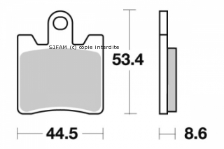 Pastiglia freno - Semi-métal R90