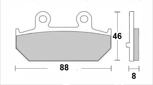 Pastiglia freno - Semi-métal R90