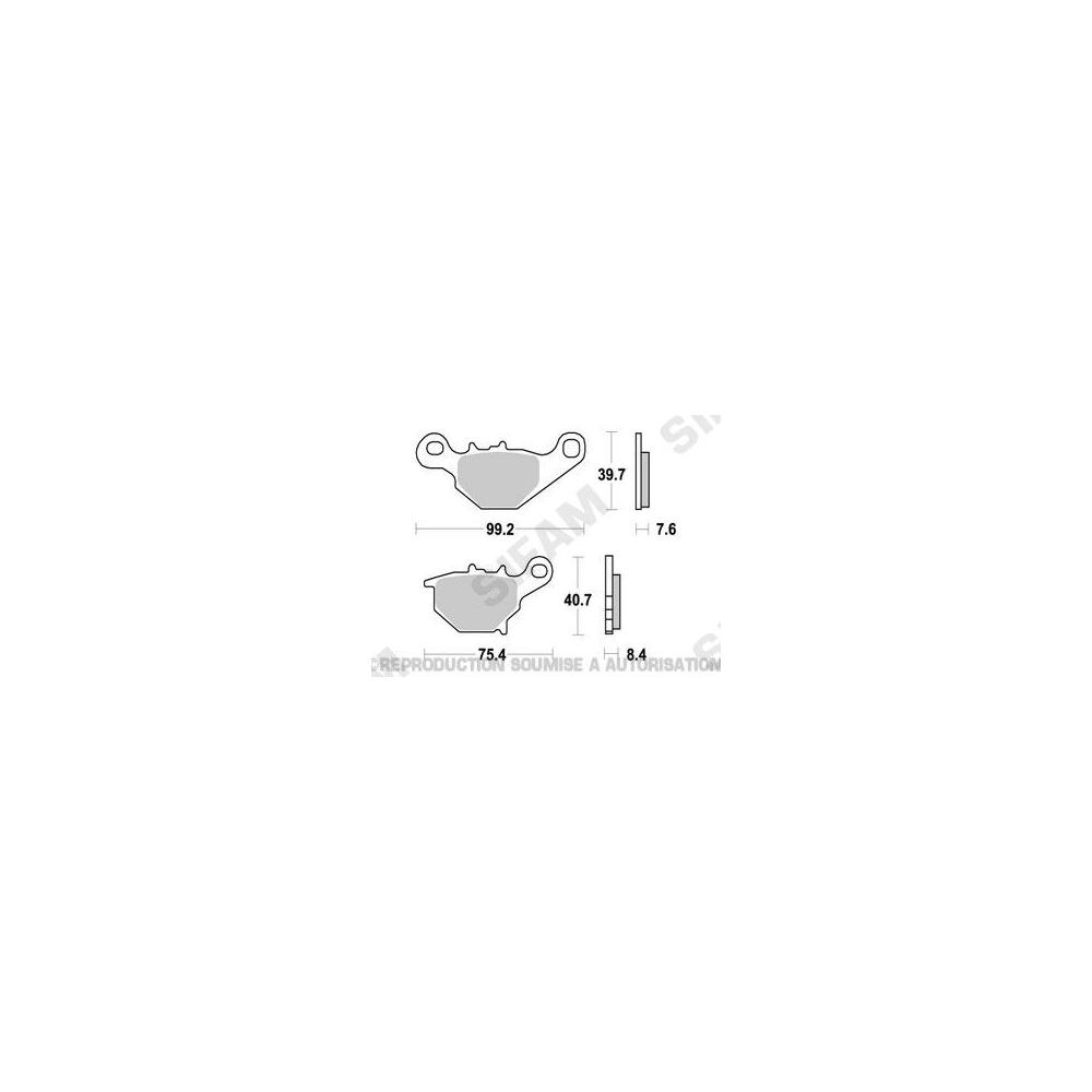 Pastiglia freno Sinter Grip R90