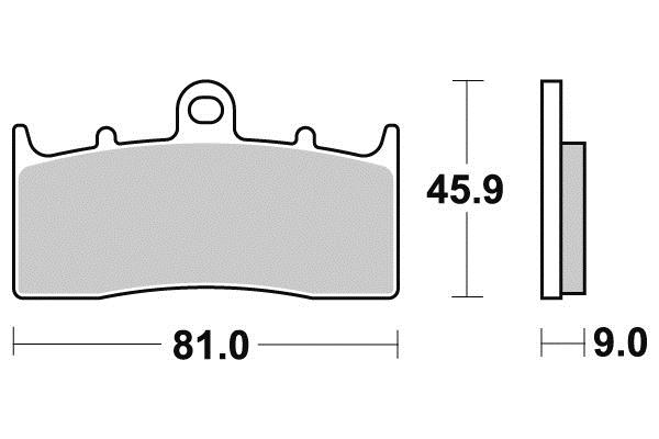 Pastiglia freno - Semi-métal R90
