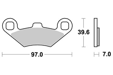 Pastiglia freno - Semi-métal R90