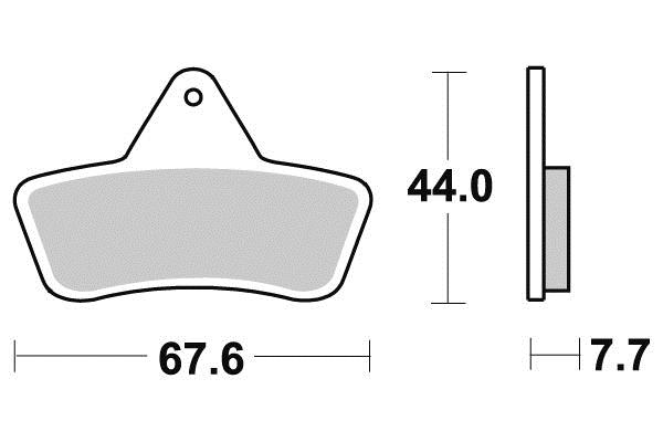 Pastiglia freno - Semi-métal R90